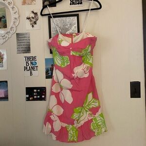 Lilly Pulitzer Floral Strapless Mini Dress